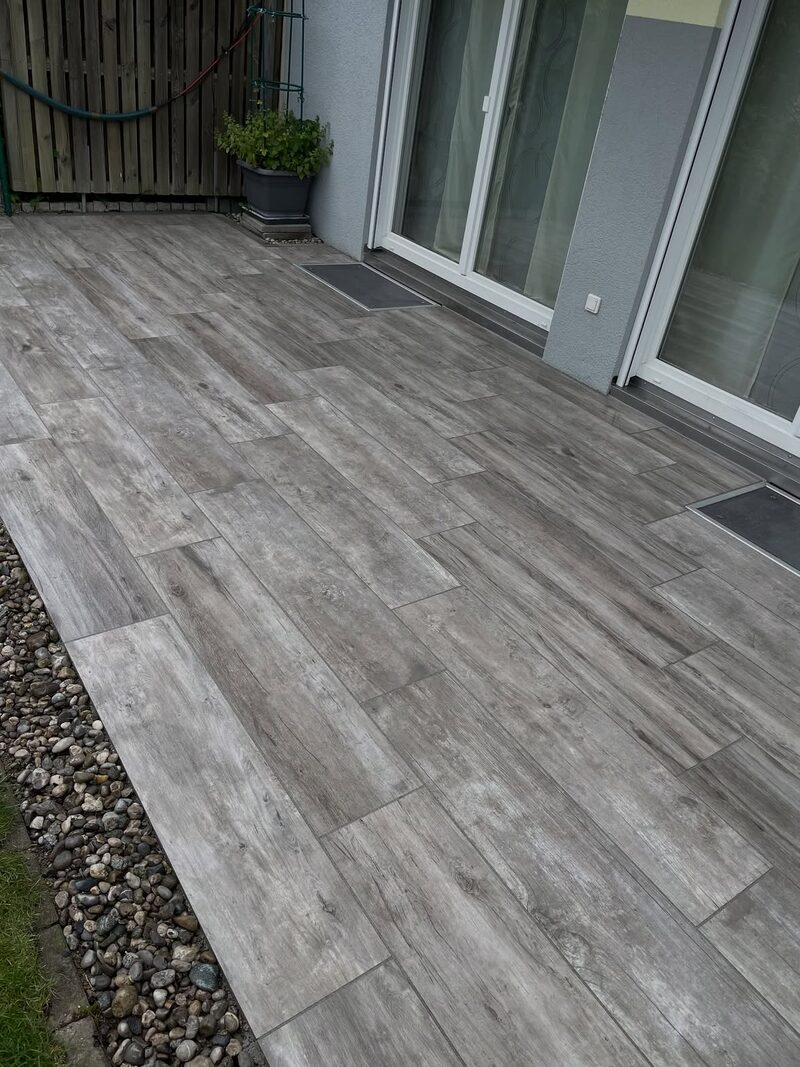 Keramikterrasse in Holzoptik – Hässler Renovierung